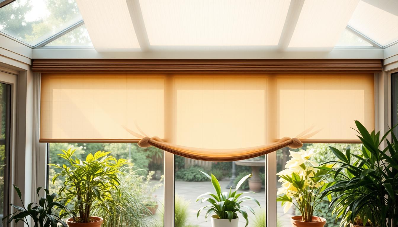 Plissee für Wintergärten