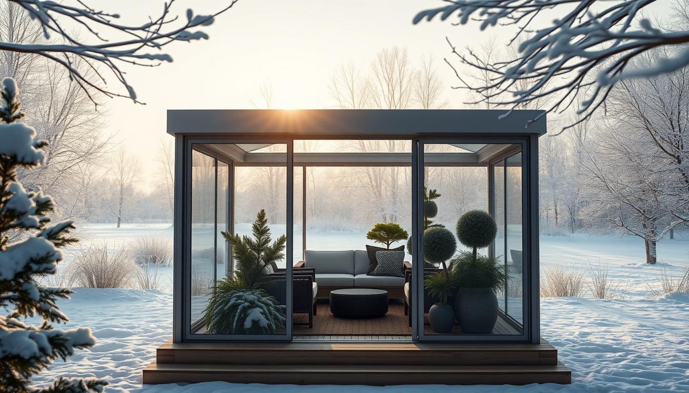 freistehender Wintergarten