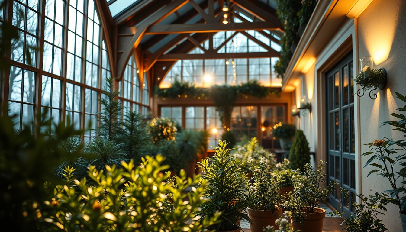 Lichtkonzept im Wintergarten