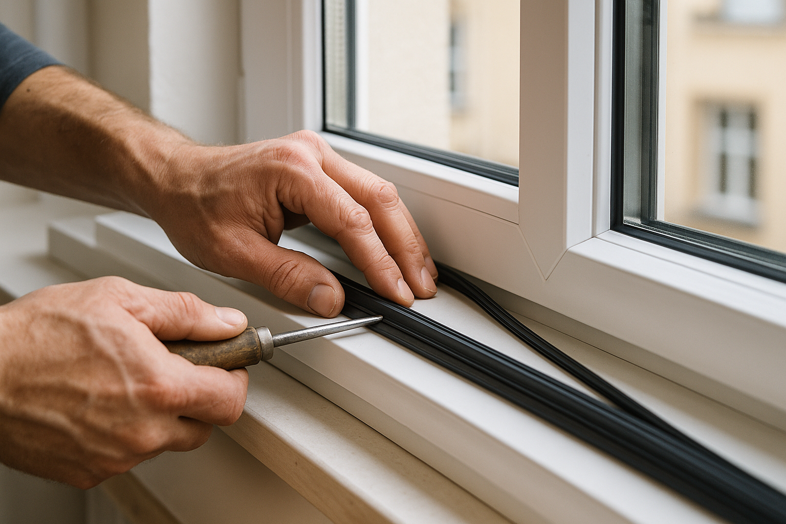 Schimmel Fensterdichtung Mietwohnung in Schwerin — DICHTWERK Marcus Knittel