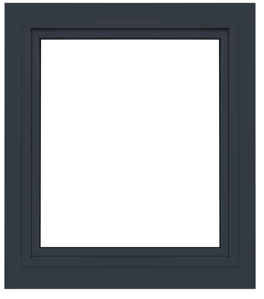 Holzfenster mit Aluminium verkleidet in RAL 7016 Anthrazitgrau