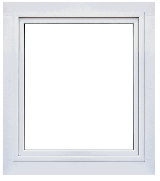 Holzfenster mit Aluminium verkleidet in RAL 9016 Verkehrsweiß