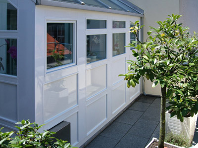 Wintergarten mit Aluminium-Verkleidung